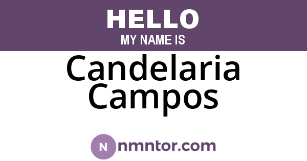 Candelaria Campos