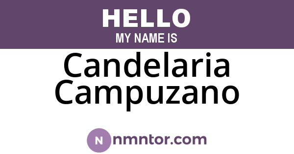Candelaria Campuzano