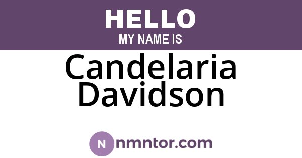 Candelaria Davidson