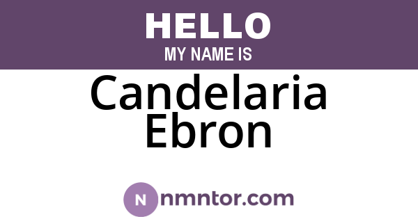 Candelaria Ebron