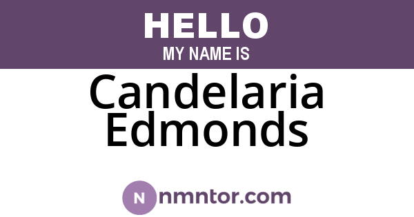 Candelaria Edmonds