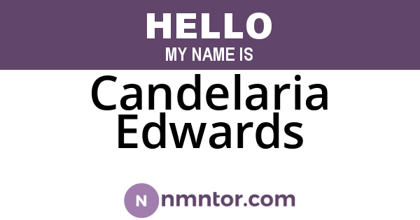 Candelaria Edwards