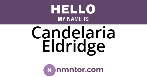 Candelaria Eldridge