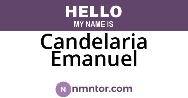 Candelaria Emanuel