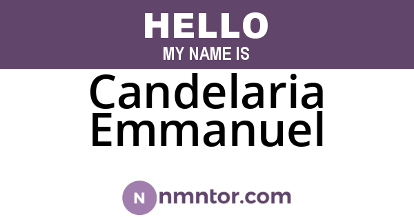 Candelaria Emmanuel