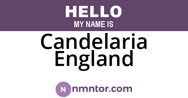 Candelaria England