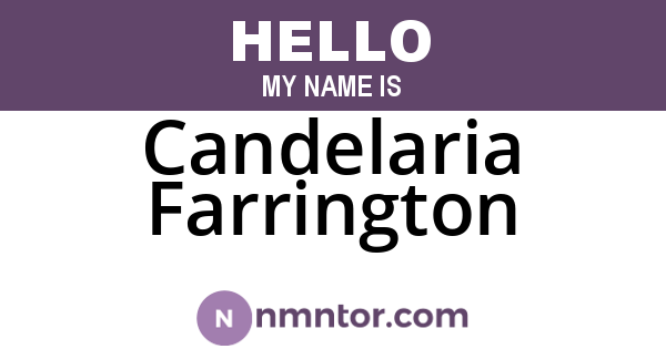 Candelaria Farrington