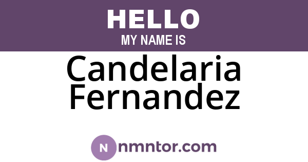 Candelaria Fernandez