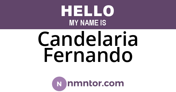 Candelaria Fernando