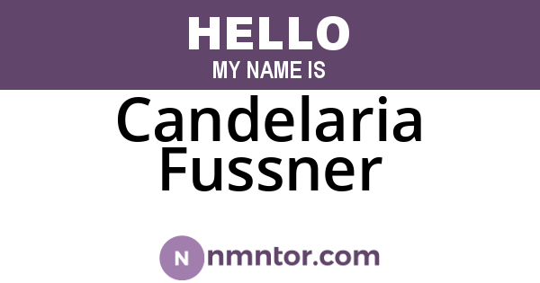 Candelaria Fussner