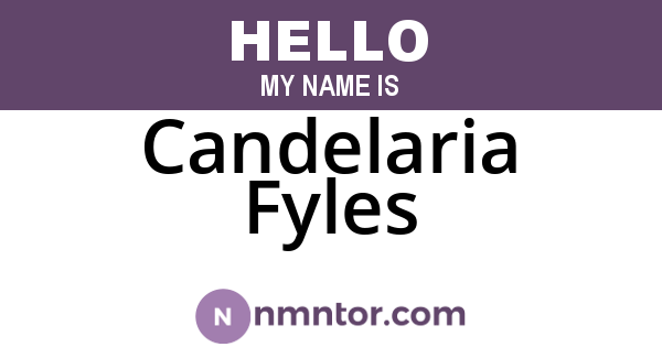 Candelaria Fyles