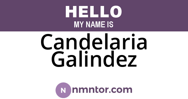 Candelaria Galindez