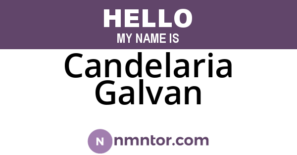 Candelaria Galvan