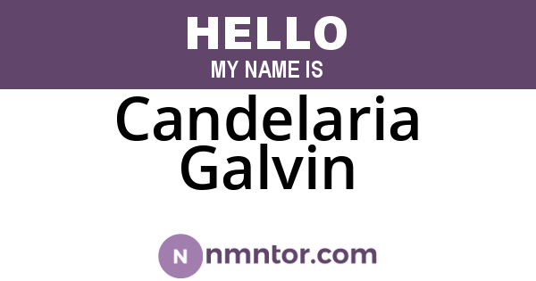 Candelaria Galvin