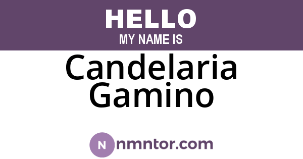Candelaria Gamino