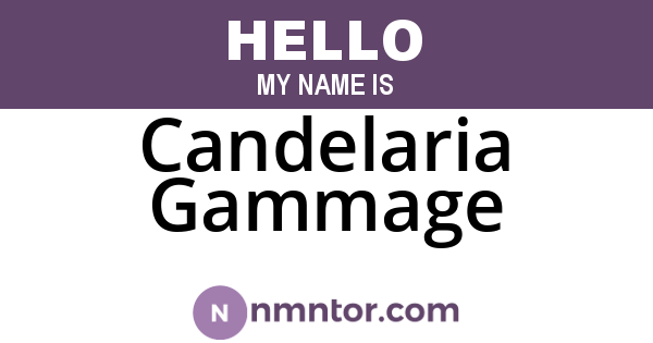 Candelaria Gammage