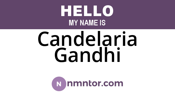 Candelaria Gandhi
