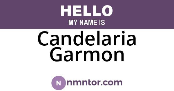 Candelaria Garmon