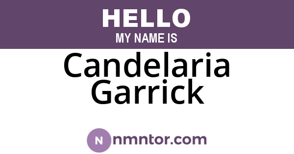 Candelaria Garrick