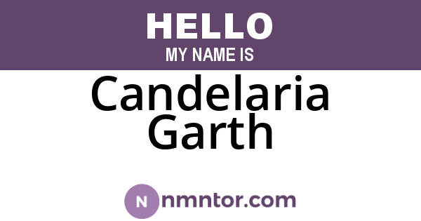Candelaria Garth
