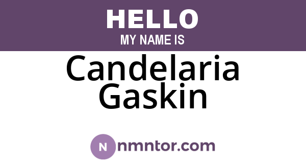 Candelaria Gaskin