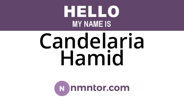 Candelaria Hamid