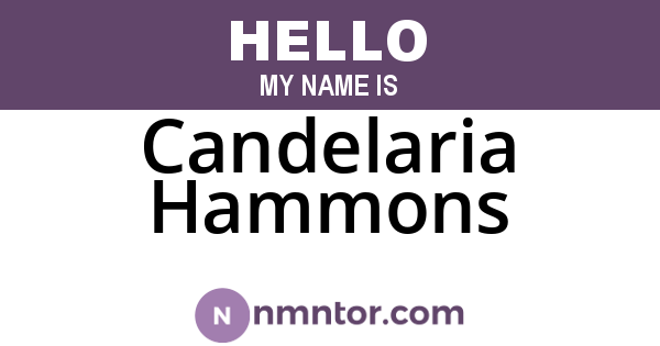 Candelaria Hammons