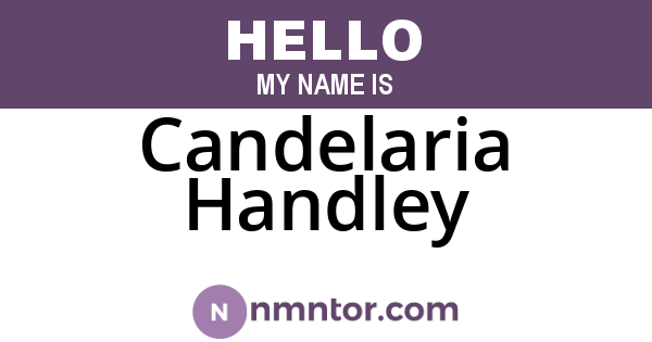 Candelaria Handley