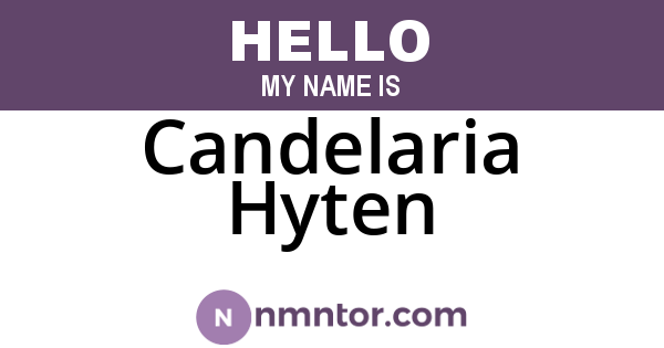 Candelaria Hyten