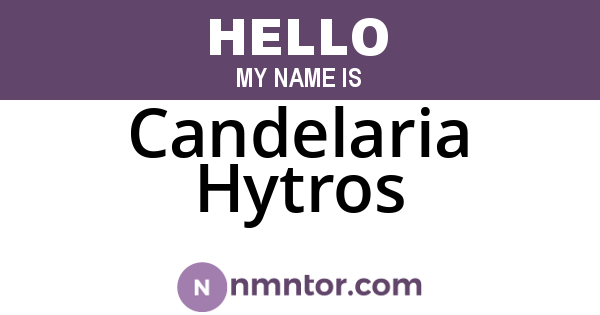 Candelaria Hytros