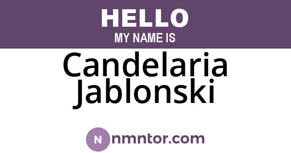 Candelaria Jablonski