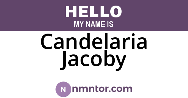 Candelaria Jacoby
