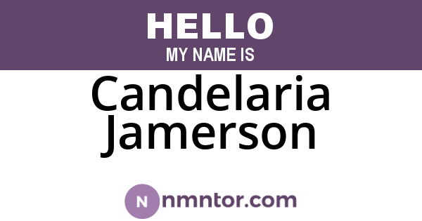 Candelaria Jamerson