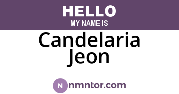 Candelaria Jeon