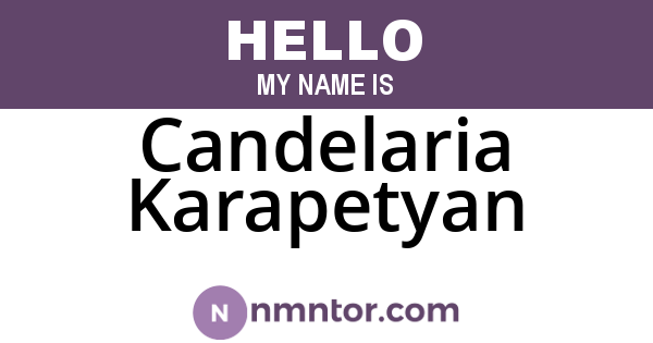 Candelaria Karapetyan