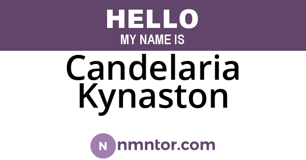 Candelaria Kynaston