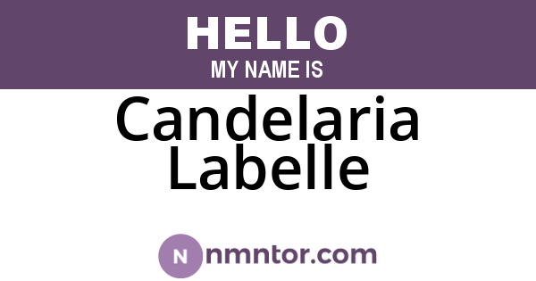 Candelaria Labelle