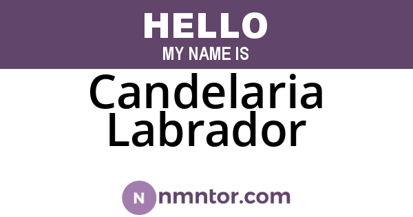 Candelaria Labrador