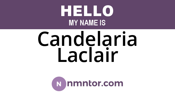 Candelaria Laclair