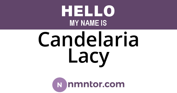 Candelaria Lacy