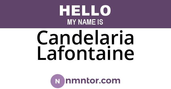 Candelaria Lafontaine