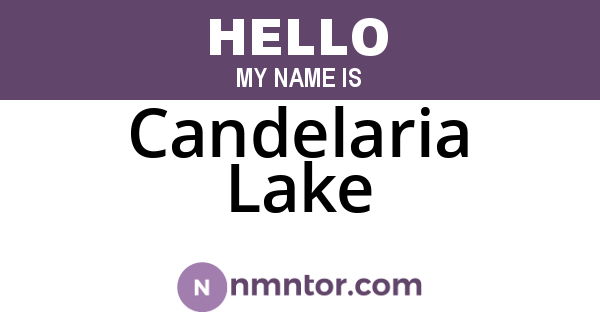 Candelaria Lake