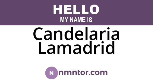 Candelaria Lamadrid