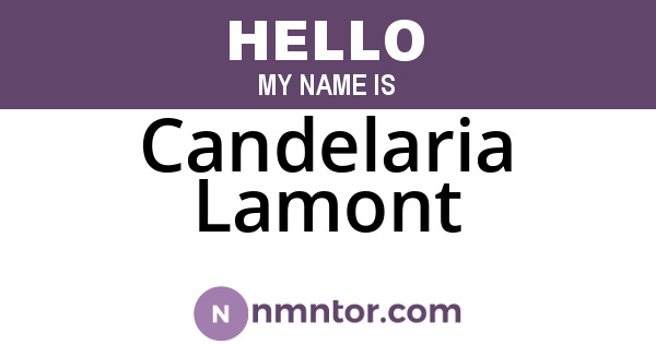 Candelaria Lamont