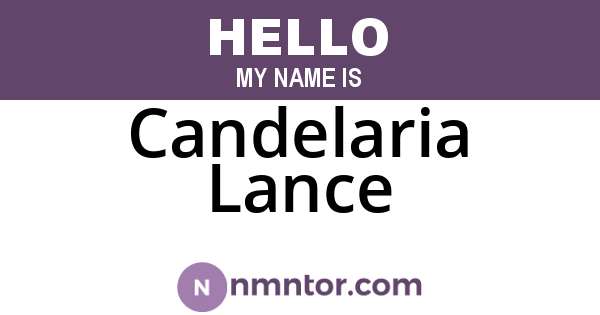 Candelaria Lance