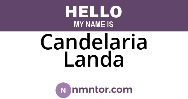 Candelaria Landa