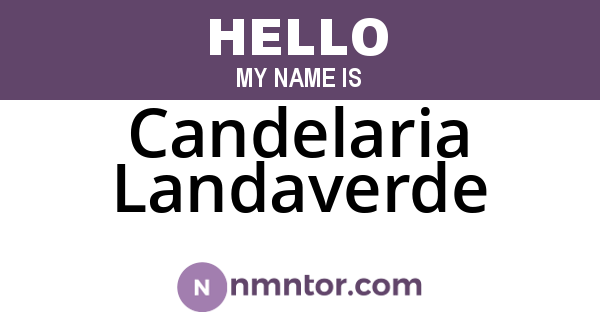 Candelaria Landaverde