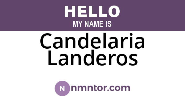 Candelaria Landeros