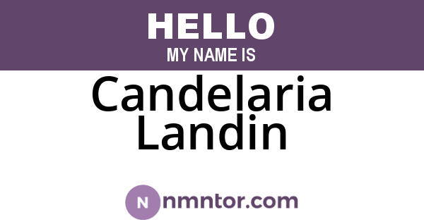 Candelaria Landin
