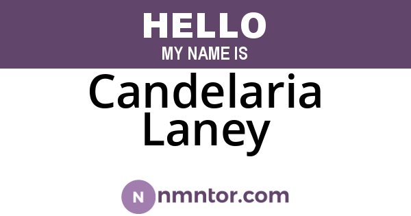 Candelaria Laney